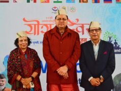 मुख्यमंत्री श्री पुष्कर सिंह धामी ने विदेशी मेहमानों का भराड़ीसैंण, में किया स्वागत