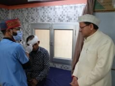 पीपलकोटी में स्वास्थ्य व्यवस्थाओं का जायजा लेने पहुँचे मुख्यमंत्री पुष्कर सिंह धामी