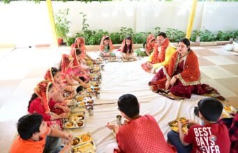 रामनवमी पर CM धामी ने किया कन्या पूजन, प्रदेश की खुशहाली की कामना