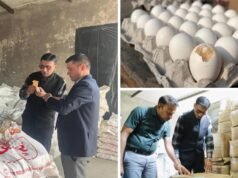 आंगनबाड़ी पोषण सामग्री के सेंट्रल गोदाम पर डीएम का औचक निरीक्षण