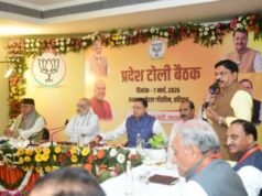 टोली बैठक मे शाह ने की संगठन के प्रमुख नेताओं से चर्चा, किया मार्गदर्शन