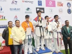 माउंट एवरेस्ट इंटरनेशनल ताइक्वांडो में काविश तोमर को रजत पदक