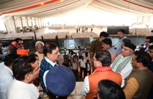 अमित शाह के हरिद्वार दौरे की तैयारियों का मुख्यमंत्री ने किया निरीक्षण