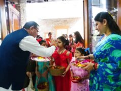 मुख्यमंत्री ने मुख्यमंत्री आवास में मनाया लोकपर्व फूलदेई