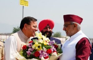 उपराष्ट्रपति सी.पी. राधाकृष्णन का उत्तराखंड आगमन, जौलीग्रांट एयरपोर्ट पर भव्य स्वागत