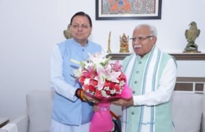 मुख्यमंत्री ने केंद्रीय ऊर्जा एवं आवास मंत्री से भेंट कर राज्य से संबंधित विभिन्न विषयों पर की चर्चा