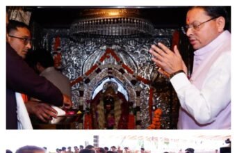 PM दौरे से पहले CM धामी का ग्राउंड निरीक्षण, डाट काली मंदिर में पूजा