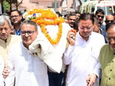 पूर्व मुख्यमंत्री मेजर जनरल भुवन चंद्र खंडूड़ी (से.नि) की अंतिम यात्रा में उमड़ा जनसैलाब