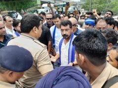 केतन हत्याकांड: हरिद्वार में रोके गए सांसद चंद्रशेखर, शंकराचार्य चौक पर धरना