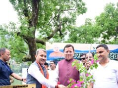 बोगनबेलिया के पौधों से महकेगी भीमताल झील, मुख्यमंत्री पुष्कर सिंह धामी ने की शुरुआत