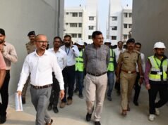 बागवाला में प्रधानमंत्री आवास योजना में बने 1872 आवासों का मुख्य सचिव ने किया निरीक्षण।