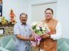 मुख्यमंत्री पुष्कर सिंह धामी से राजस्थान विधानसभा अध्यक्ष वासुदेव देवनानी ने की शिष्टाचार भेंट
