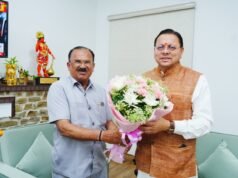 मुख्यमंत्री पुष्कर सिंह धामी से राजस्थान विधानसभा अध्यक्ष वासुदेव देवनानी ने की शिष्टाचार भेंट