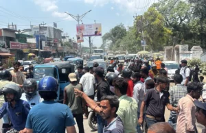 दर्दनाक:सिटी बस ने छह मजदूरों को कुचला, एक की मौत, पांच गंभीर।