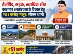 हेलीपैड, सड़क, न्यायिक और कारागार अवसंरचना के विकास हेतु ₹51 करोड़ मंजूर: सीएम धामी