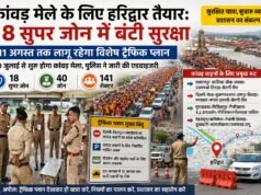 कांवड़ मेले के लिए हरिद्वार तैयार: 18 सुपर जोन में बंटी सुरक्षा, 11 अगस्त तक लागू रहेगा विशेष ट्रैफिक प्लान