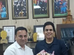 फिल्म अभिनेता अमन वर्मा ने की फिल्म विकास परिषद के नोडल अधिकारी से भेंट