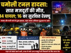 चमोली टनल हादसा: सात मजदूरों की मौत, 14 घायल; 16 का सुरक्षित रेस्क्यू