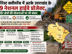 फॉरेस्ट क्लीयरेंस में अटके उत्तराखंड के 19 नेशनल हाईवे प्रोजेक्ट, बॉर्डर क्षेत्रों की योजनाओं पर भी संकट