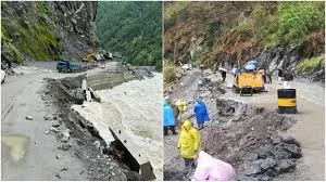 गंगोत्री हाईवे पर सुरक्षा कार्यों की गुणवत्ता पर सवाल, सोनगाड़ में 50 मीटर दीवार नदी में बही