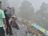 मसूरी में भूस्खलन से मकान-दुकान ध्वस्त, परिवार ने समय रहते भागकर बचाई जान