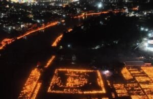 2100 दीपों से जगमगाया यमुना तट, हरिपुर कालसी में धार्मिक आयोजन