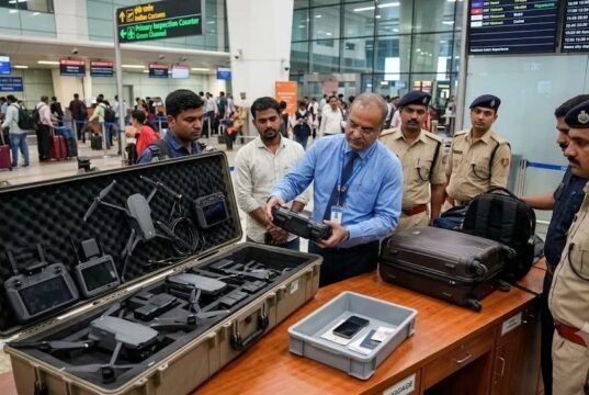 दिल्ली एयरपोर्ट पर 1.03 करोड़ के हाईटेक ड्रोन जब्त, तीन यात्री हिरासत में