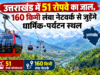 उत्तराखंड में 51 रोपवे का जाल, 160 किमी लंबा नेटवर्क से जुड़ेंगे धार्मिक-पर्यटन स्थल