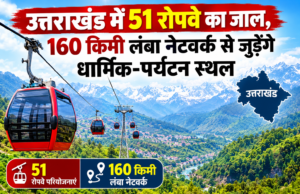 उत्तराखंड में 51 रोपवे का जाल, 160 किमी लंबा नेटवर्क से जुड़ेंगे धार्मिक-पर्यटन स्थल