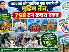 चारधामों को प्लास्टिक मुक्त बनाने की मुहिम तेज, 798 टन कचरा एकत्र