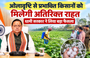 ओलावृष्टि से प्रभावित किसानों को मिलेगी अतिरिक्त राहत, धामी सरकार ने लिया बड़ा फैसला