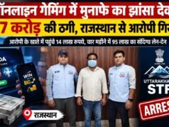 ऑनलाइन गेमिंग में मुनाफे का झांसा देकर 1.77 करोड़ की ठगी, राजस्थान से आरोपी गिरफ्तार