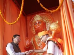 चम्पावत: 11 फीट ऊंची हनुमान प्रतिमा का अनावरण, पाटनी तिराहा अब कहलाएगा ‘हनुमान चौक’